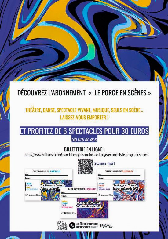 #2 - Mise en place d’une programmation culturelle annuelle « Le Porge en scènes »
